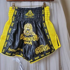 Dominion MMA Boxing Shorts Athletic Workout Self Defense Exercise Gym Qear Sz S